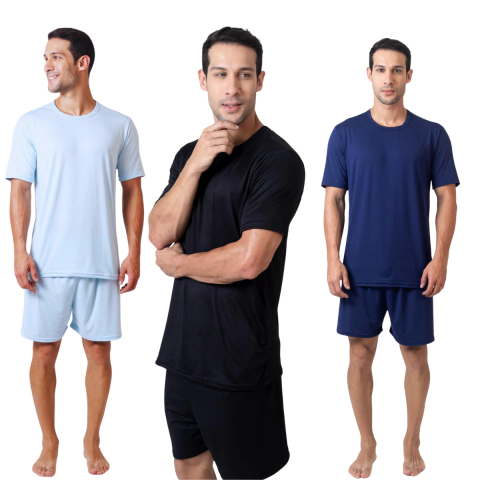 Pijama Masculino Liso Basico - Luigi