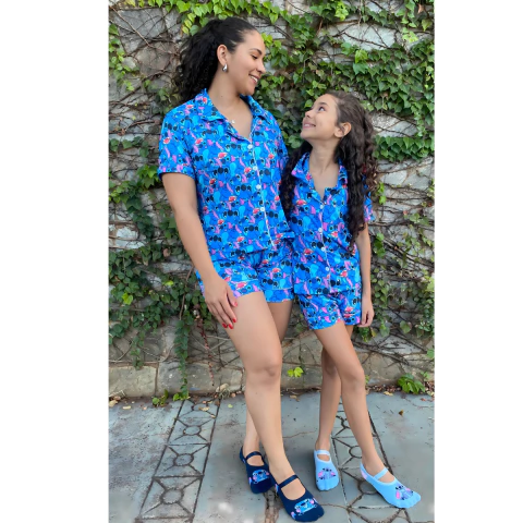 PIJAMA AMERICANO MÃE E FILHA STITCH FULL - comprar online