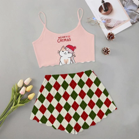 PIJAMA CURTO ONDINHA- CATS - comprar online