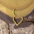 Argola Aço PVD Gold Click Gota 10mm na internet