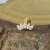 Cluster Titânio PVD Gold Zircônias 5 Navetes - comprar online