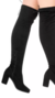 Bota Feminina Over Salto E Cano Alto Bico Quadrado na internet