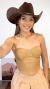 Cropped corslete Couro Nude com Pedrarias Strass - comprar online