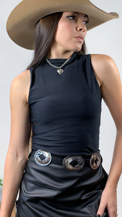 Body Country Suplex Preto Regata Básico Preto