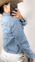 Jaqueta jeans Com Pedrinhas Strass Lavagem Clara - comprar online