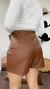 Conjunto max blazer e shorts saia Marrom
