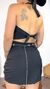 Conjunto shorts saia e Cropped Alfaiataria - Deulook western - Moda Country feminina