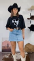 Cropped Estampado Country Cowgirl Western Boho Vibe - loja online