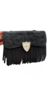 Bolsa country Suede com franjas western Preta - comprar online