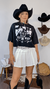 Cropped Estampado Country Cowgirl Vaquinha Preto Western - comprar online