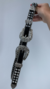 Cinto 2 fivelas Country feminino com Strass Pedrarias Fivela Pequena - brilhante
