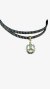 Choker ferradura bota dourado - Preto na internet