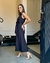 VESTIDO MIDI COM FAIXA E RECORTES NAS COSTAS EM LINEN PRETO CHEROY 1111246 na internet