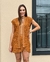 COLETE ALONGADO COM CINTO RENDA CHIARA LA CHOCOLE 450040