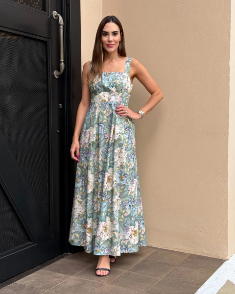 VESTIDO LONGO ESTAMPA GARDEN BREEZE MURAU M4622040