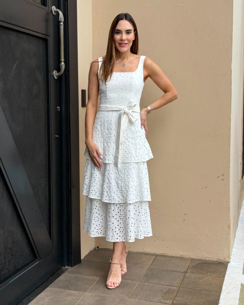 VESTIDO LAISE COM FAIXA MARIA MASSIE MS108