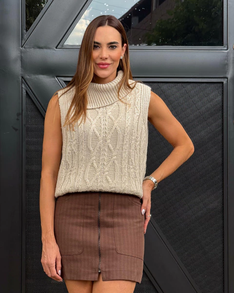 MINI SAIA COM ZIPER DE METAL D25020