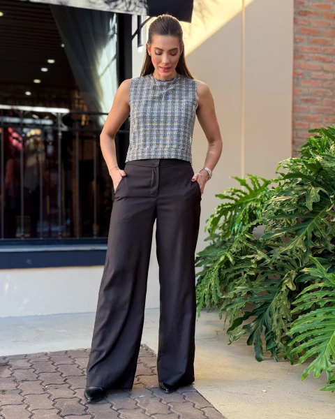 CALCA WIDE LEG ALFAIATARUA COM FRIZZO HIT C25046