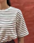 CAMISETA OVERSIZED LISTRADA HIT Q25026 - Massiê | Loja de Roupas Femininas
