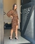 VESTIDO CURTO ONÇA PRETO ESMERAL 37194