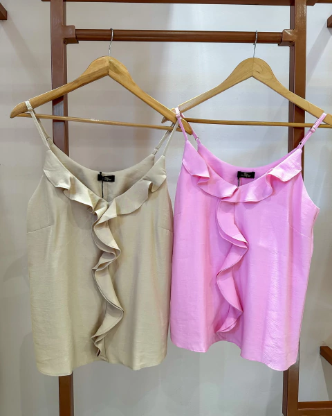 REGATA DE ALCA COM JABOTS DOCE FLOR 12246