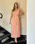 VESTIDO MIDI LINHO NATURAL DC LA CHOCOLE 250082 - comprar online