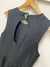 VESTIDO MIDI COM FAIXA E RECORTES NAS COSTAS EM LINEN PRETO CHEROY 1111246