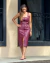 VESTIDO MIDI COURO COM ALCA LARGA HIT J25013 - comprar online