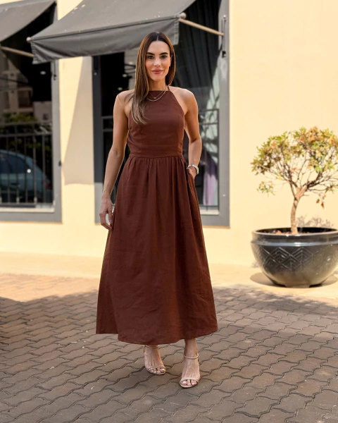 VESTIDO MIDI EM LINHO ANDORRA INSP 2141142