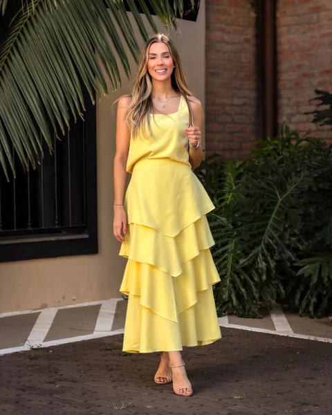 SAIA MIDI QUATRO BABADOS DANI MASSIE MS25831