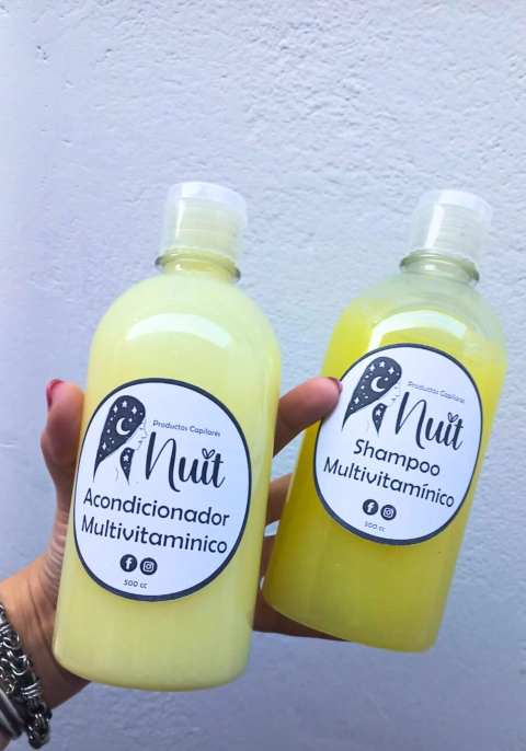 Combo de Shampoo 500cc +Acondicionador Balsamo Multivitaminico 500cc - comprar online