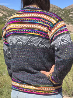 Buzo chispeado corazones unisex - adulto - Norteña Mayoristas