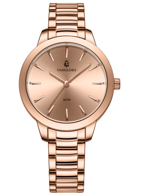 Relógio Feminino Minimalista Rose Gold Aço Inox Vanglore Essence 3382b 36 mm - comprar online