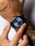 Relógio Minimalista Preto Visor Azul Vanglore 4355a 40mm Coleção Upclassic - loja online