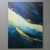 Quadro abstrato dourado e azul Móveis Bosi