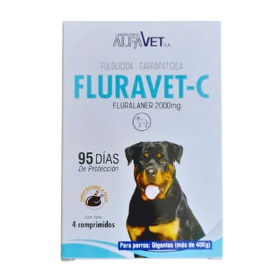 Antiparasitario Perros Fluravet-C más de 40 kg 1 Comprimido