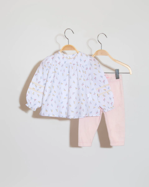 Conjunto Bata Floral