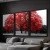 Kit 3 Quadros Decorativos Natureza Árvore Vermelha