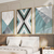 Kit 3 Quadros Decorativos Geométricos Formas Linhas Verde - comprar online