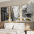 Kit 3 Quadros Decorativos Cidade Pintura de New York Nova Iorque Preto e Branco - comprar online