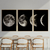 Kit 3 Quadros Decorativos Luas - comprar online