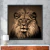 Quadro Decorativo Animais Leão Rosto Cabeça