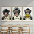 Kit 3 Quadros Decorativos Macacos - comprar online