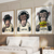 Kit 3 Quadros Decorativos Macacos