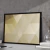 Quadro Decorativo Abstrato Formas Geométricas Dourado