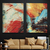 Kit 2 Quadros Decorativos Pintura Abstrata II - comprar online