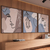 Kit 3 Quadros Decorativos Rostos Linhas Mulheres
