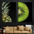 Kit 2 Quadros Decorativos wi e Abacaxi - comprar online