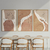 Kit 3 Quadros Decorativos Mulheres Minimalista Linhas - comprar online