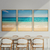 Kit 3 Quadros Decorativos Paisagem Mar Praia Céu Aberto - comprar online